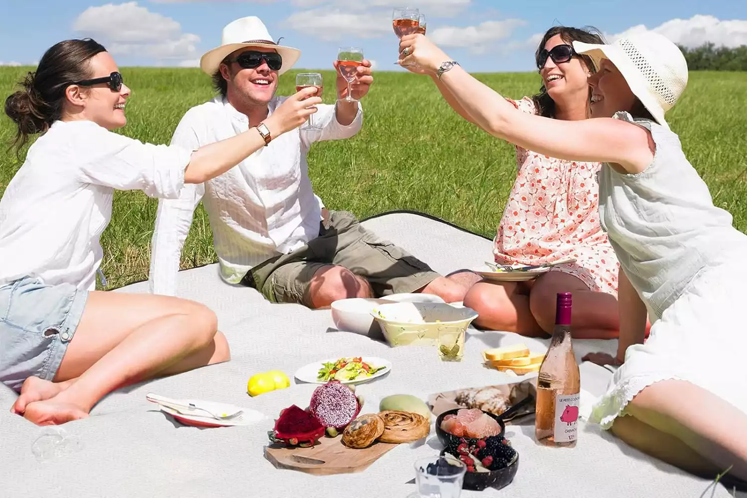 waterproof roll-up picnic blanket